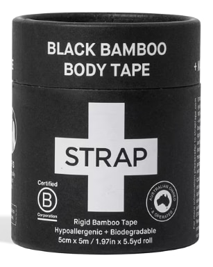 Patch Strap Bamboo Body Tape Black