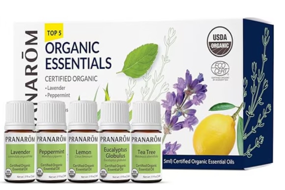 Pranarom Top 5 Organic Essential Oils Gift Set -- 1 Set