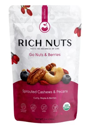 Rich Nuts Sprouted Cashews & Pecans Go Nuts & Berries