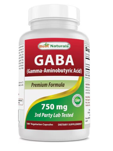 Best Naturals GABA -- 750 mg - 180 VCaps