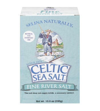 Selina Naturally Celtic Sea Salt Fine River Salt -- 10.6 oz