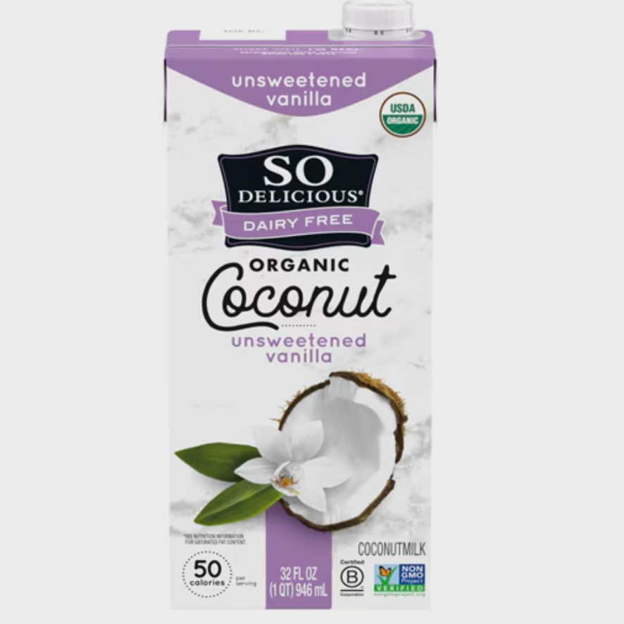 So Delicious Coconut Milk Unsweetened Vanilla So Delicious Coconut Milk Unsweetened Vanilla