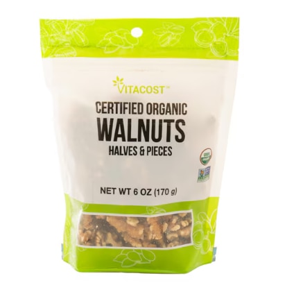 Vitacost Certified Organic Walnuts Halves