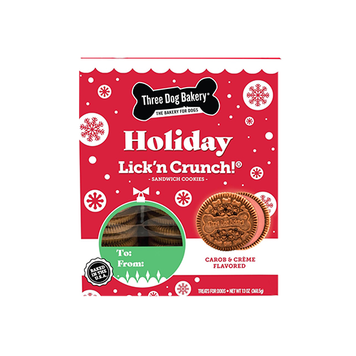 Three Dog Bakery Holiday Lick 'n Crunch Sandwich Cookies Holiday Lick 'n Crunch Sandwich Cookies