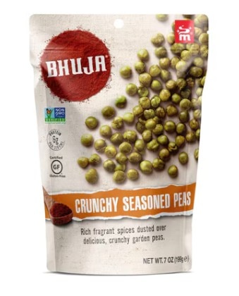 Bhuja Snacks Crunchy Seasoned Peas Gluten Free -- 7 oz
