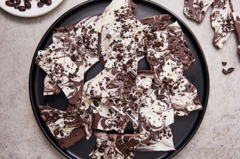 Coffee Bean Bark in Large Bowl
