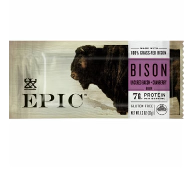 Epic Grass-Fed Bacon and Cranberry Bison Bar