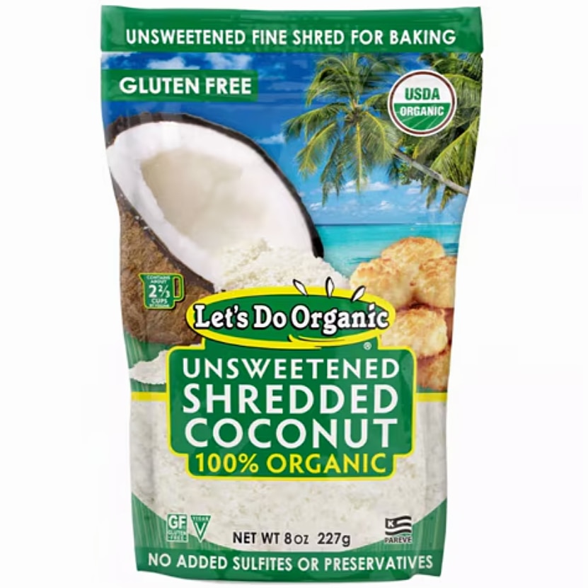 Let's Do Organic Shredded Coconut-Unsweetened