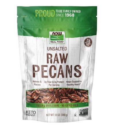 NOW Foods Raw Pecans Unsalted