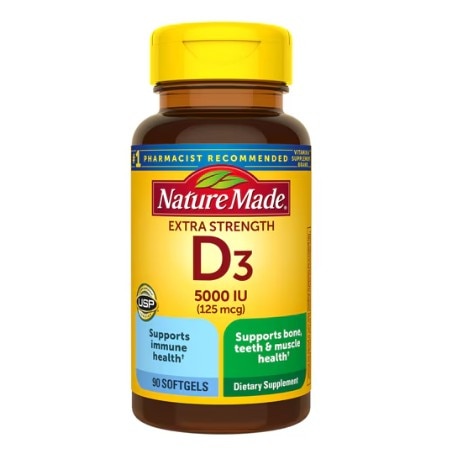 Nature Made 125 mcg Vitamin D3 Liquid Softgels -- 5000 IU - 90 Liquid Softgels Nature Made 125 mcg Vitamin D3 Liquid Softgels -- 5000 IU - 90 Liquid Softgels