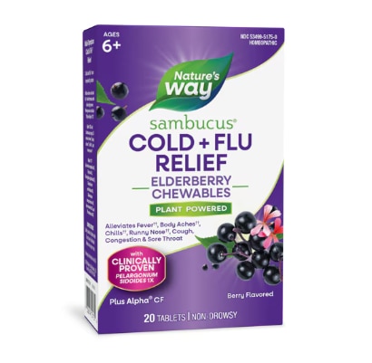 Nature's Way Sambucus Cold+Flu Relief Chewables Nature's Way Sambucus Cold+Flu Relief Chewables