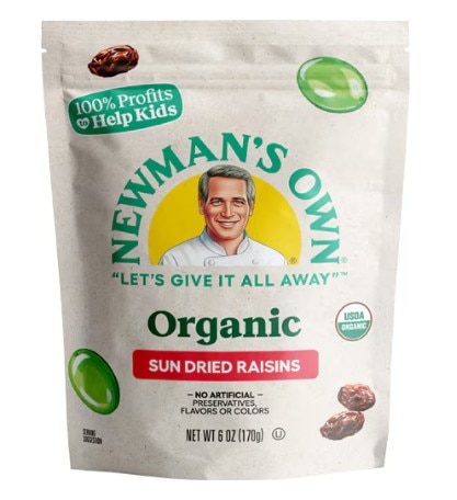 Newman's Own Organics Raisins -- 6 oz Newman's Own Organics Raisins -- 6 oz