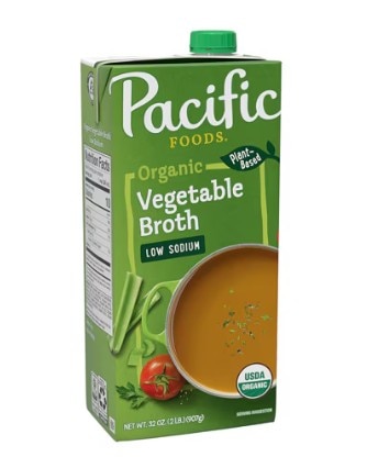 Pacific Foods Organic Vegetable Broth Low Sodium -- 32 fl oz Pacific Foods Organic Vegetable Broth Low Sodium -- 32 fl oz