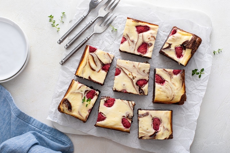 Raspberry Cheesecake Brownies