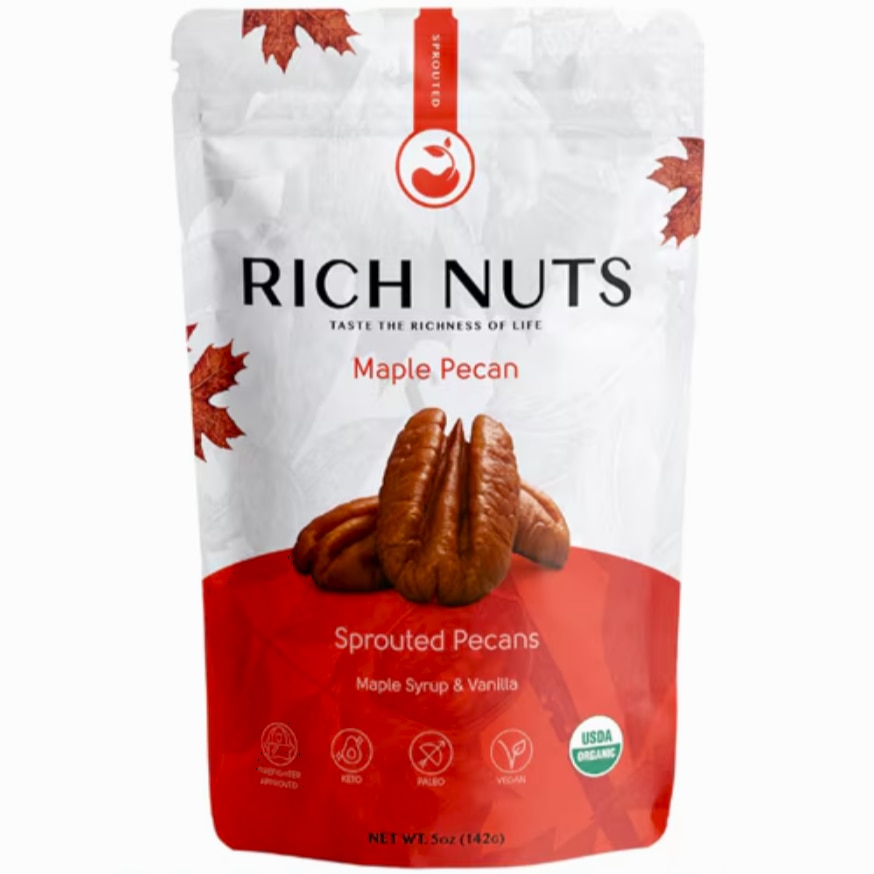 Rich Nuts Sprouted Pecans-Maple