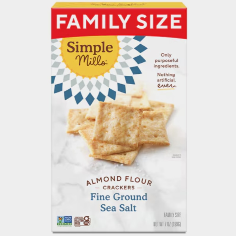 Simple Mills Almond Flour Crackers - Fine Ground Sea Salt Simple Mills Almond Flour Crackers - Fine Ground Sea Salt