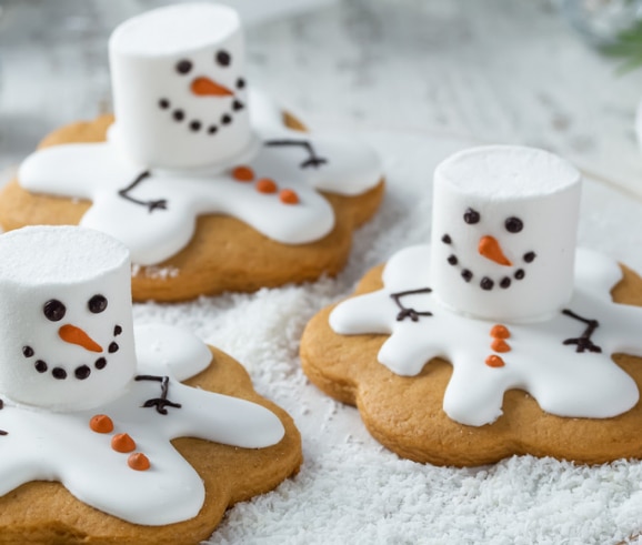 Melted Snowman Cookies