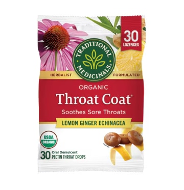 Traditional Medicinals Lemon Ginger Echinacea Throat Coat