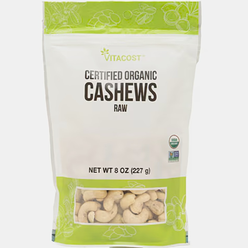 Vitacost Certified Organic Cashews - Raw Vitacost Certified Organic Cashews - Raw