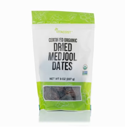 Vitacost Certified Organic Dried Medjool Dates Non-GMO Kosher -- 8 oz (227 g) Vitacost Certified Organic Dried Medjool Dates Non-GMO Kosher -- 8 oz (227 g)