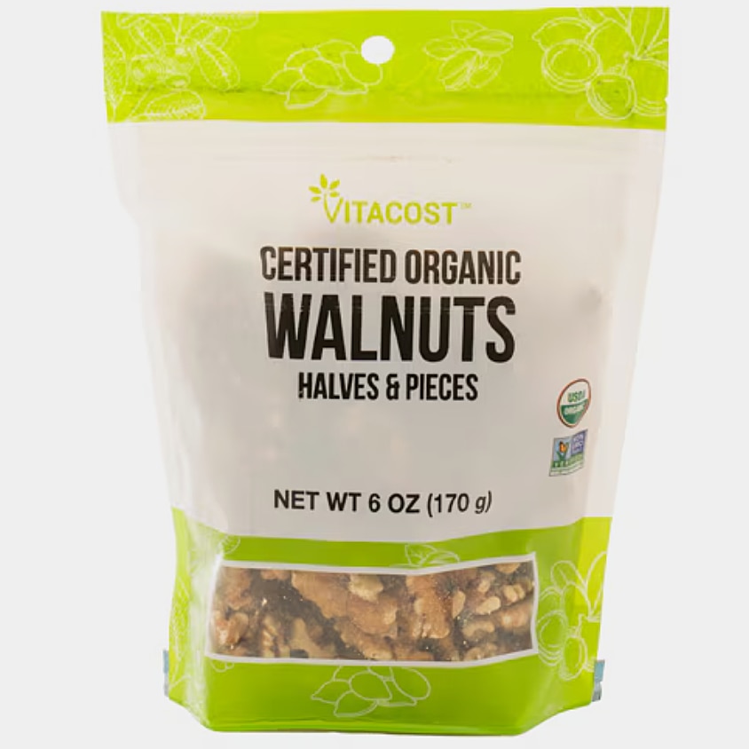 Vitacost Certified Organic Walnuts Halves & Pieces