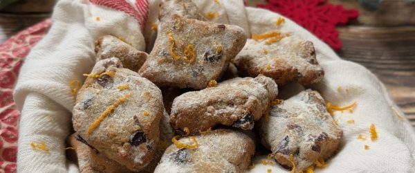 Holiday Marzipan Snow Cookies in Basket (Keto)