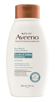 Aveeno Rose Water & Chamomile Blend Soothe & Soften Shampoo Aveeno Rose Water & Chamomile Blend Soothe & Soften Shampoo