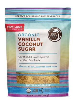 Big Tree Farms Organic Coconut Palm Sugar Vanilla -- 14 oz