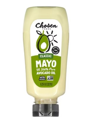 Chosen Foods Mayo 100% Avocado Oil Squeeze Bottle Keto Classic -- 11.25 fl oz
