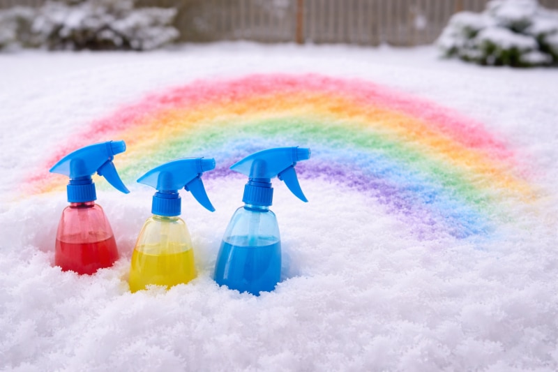 Homemade Snow Spray Paint