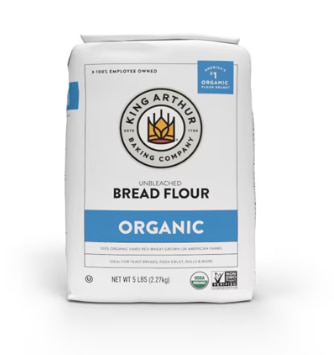 King Arthur Baking Company Organic Unbleached Bread Flour -- 5 lbs