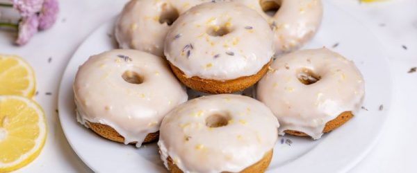Vegan & Gluten-Free Lemon-Lavender Homemade Donuts Recipe