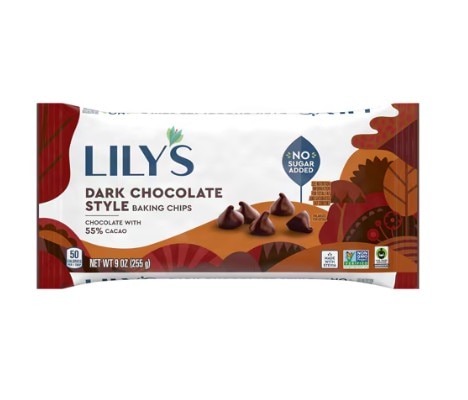 Lily's Baking Chips Dark Chocolate -- 9 oz