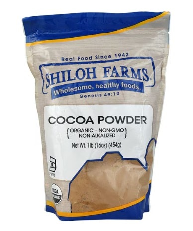Shiloh Farms Organic Cocoa Powder -- 16 oz