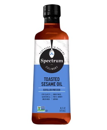 Spectrum Toasted Unrefined Sesame Oil -- 16 fl oz