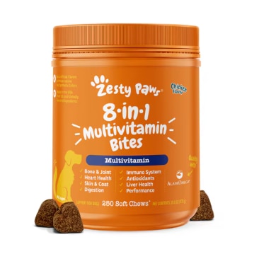 Zesty Paws Dog 8-in-1 Multivitamin Bites Supplement Chicken