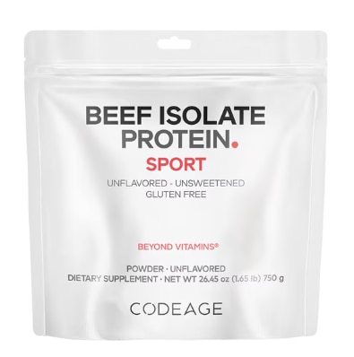 Codeage Grass-Fed Beef Isolate Protein Powder Supplement