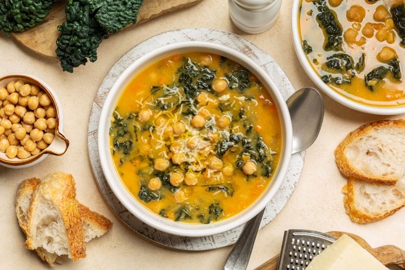 Kale Chickpea Soup