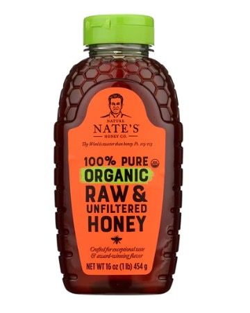 Nature Nate's 100% Pure Organic Raw & Unfiltered Honey -- 16 oz Nature Nate's 100% Pure Organic Raw & Unfiltered Honey -- 16 oz