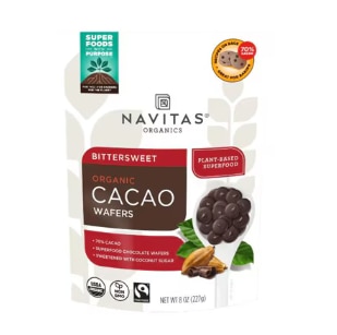 Navitas Organics Organic Cacao Wafers Bittersweet