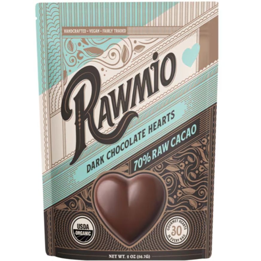 Rawmio Organic Raw Dark Chocolate Hearts Rawmio Organic Raw Dark Chocolate Hearts
