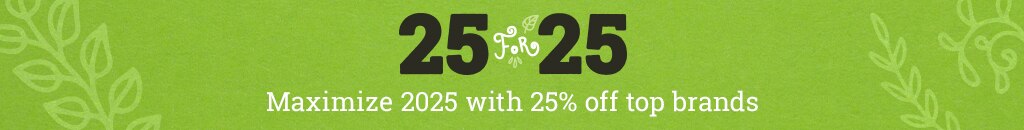 25% off top brands.