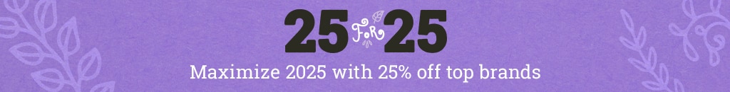 25% off top brands.
