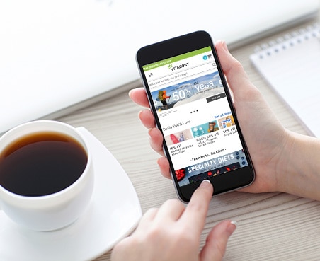 Vitacost on Mobile Device