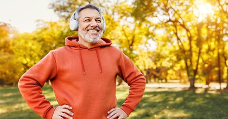 man smiling