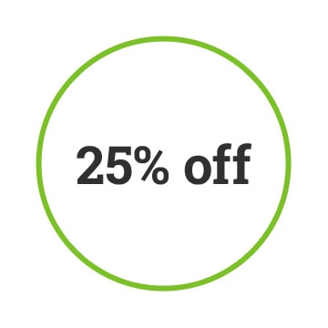 25% off