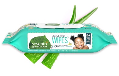 Seventh Generation free and clear wipes
