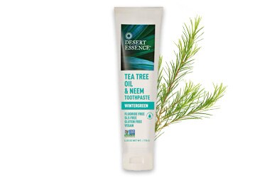 Desert Essence tea tree and neem toothpaste