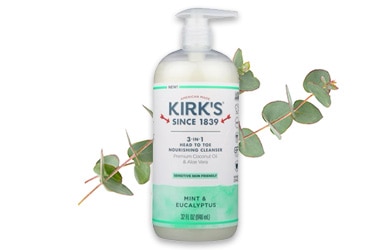 Participating items includes Kirk's moisturizing cleanser