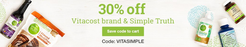 30% off Vitacost brand & Simple Truth 